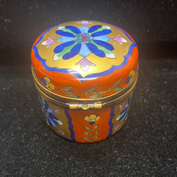 VTG Limoges France Peint Main Trinket Box - Picture 4 of 7